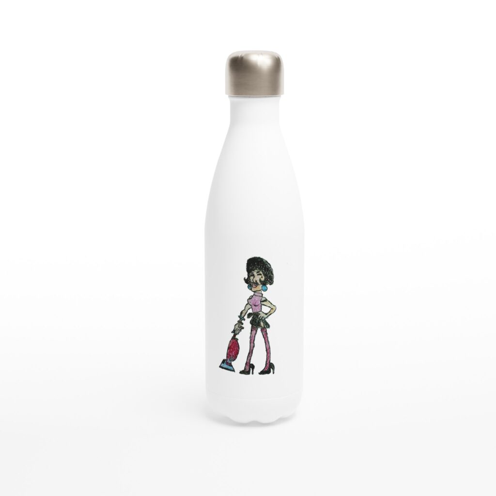 I want to break free - Botella de agua de acero inoxidable blanca 17 oz