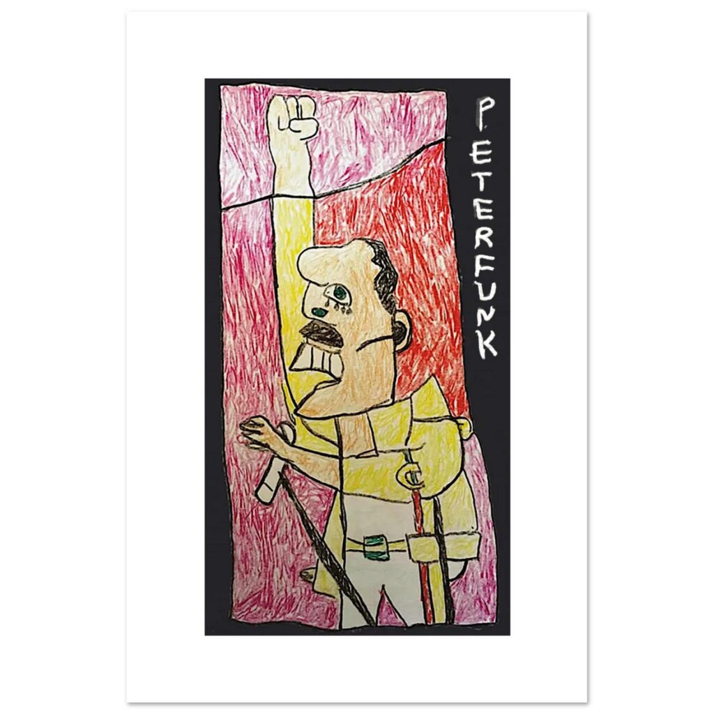 Freddy #1 - Panel vertical en espuma 20x30 cm / 8x12″